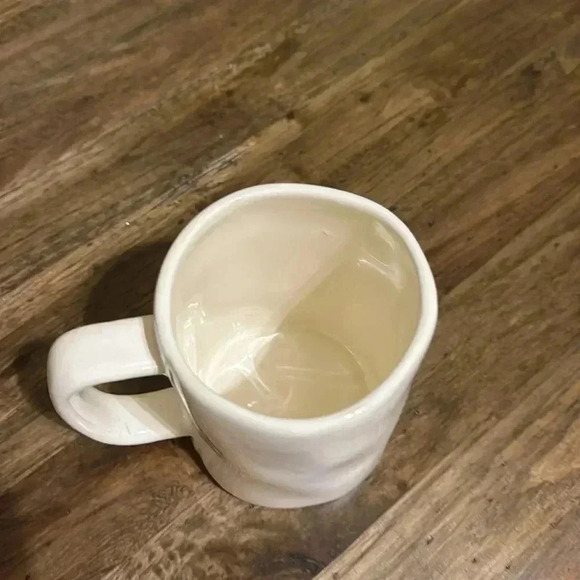 Rae Dunn Coffee/Tea Mug/Cup PATIENCE Ceramic White Black Font “Patience” - Picture 3 of 4